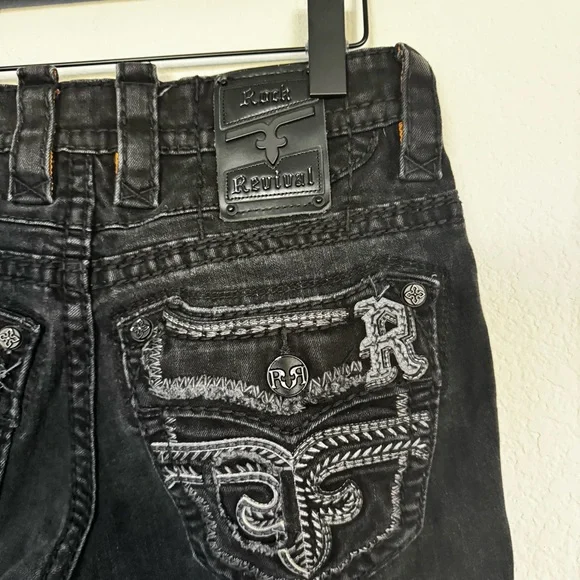 Rock Revival Lunar Rock Ervine Straight Leg Jeans Size 30 - Picture 2 of 6